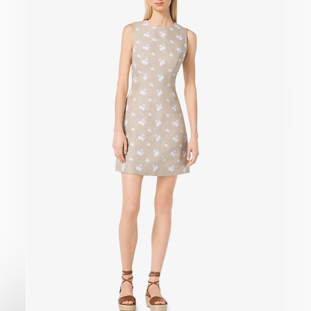 Michael Kors Floral print linen dress